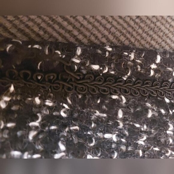 Vintage Tweed Blazer Dark Academia Goth Preppy Jacket Size M/L - Picture 14 of 14